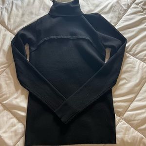 Womens Black Turtleneck Sweater